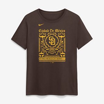 Women's Nike Brown San Diego Padres MLB World Tour: Mexico City Series 2026 T-Shirt