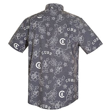 Men's Reyn Spooner Navy Chicago Cubs Cooperstown Kekai Performance Button-Down Top