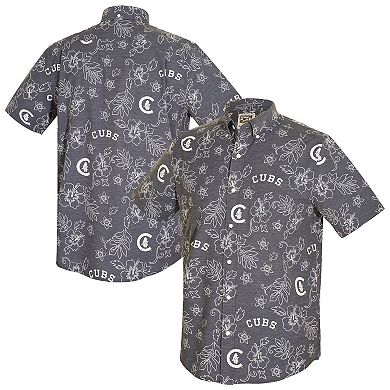 Men's Reyn Spooner Navy Chicago Cubs Cooperstown Kekai Performance Button-Down Top