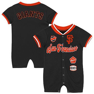Infant Outerstuff Black San Francisco Giants Pinch Coverall