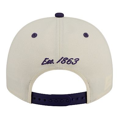 Men's New Era Cream/Purple Kansas State Wildcats Two-Tone Arched 9FIFTY Snapback Hat