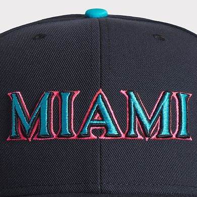 Men's Nike Black Miami Marlins 2025 City Connect Performance Fitted Hat