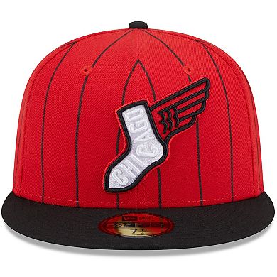 Men's New Era Red/Black Chicago White Sox 2025 City Connect 59FIFTY Fitted Hat