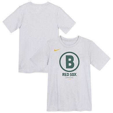 Preschool Nike White Boston Red Sox City Connect Logo T-Shirt