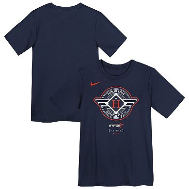 Preschool Nike Navy Houston Astros City Connect Logo T-Shirt