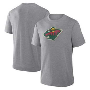 Men's Fanatics Heather Gray Minnesota Wild Elevated Tri-Blend T-Shirt