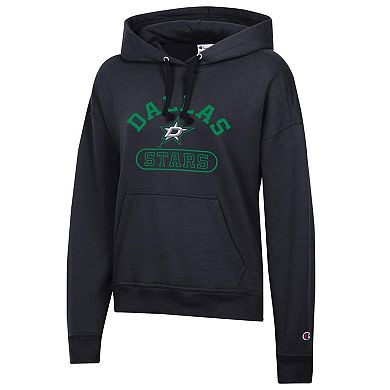 Women's Champion Black Dallas Stars Arched Pill Box Hoodie