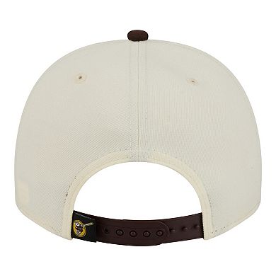 Men's New Era Cream/Brown San Diego Padres Classic A-Frame 9FIFTY Snapback Hat