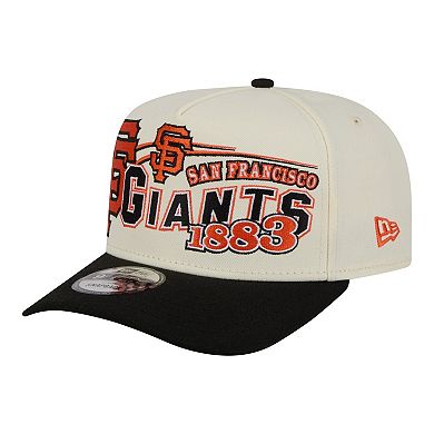 Men's New Era Cream/Black San Francisco Giants Classic A-Frame 9FIFTY Snapback Hat