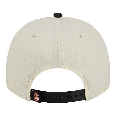 Men's New Era Cream/Black San Francisco Giants Classic A-Frame 9FIFTY Snapback Hat