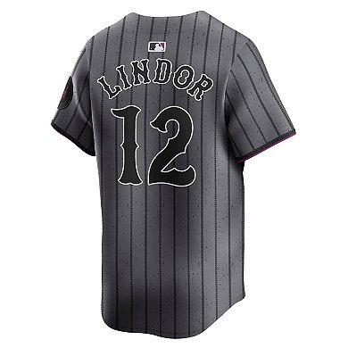 Men's Nike Francisco Lindor Gray New York Mets City Connect Limited Jersey