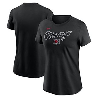 Women's Nike Black Chicago White Sox 2025 City Connect Wordmark T-Shirt