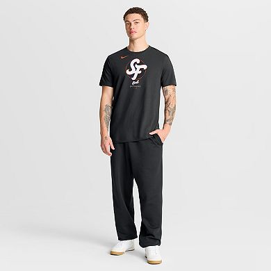 Men's Nike Black San Francisco Giants City Connect Large Logo T-Shirt