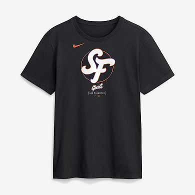 Men's Nike Black San Francisco Giants City Connect Large Logo T-Shirt
