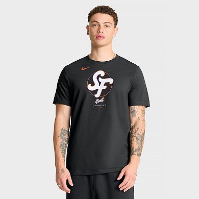 Men's Nike Black San Francisco Giants City Connect Large Logo T-Shirt