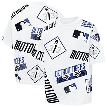 Youth Outerstuff White Detroit Tigers Circus Catch T-Shirt