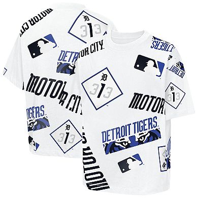 Youth Outerstuff White Detroit Tigers Circus Catch T-Shirt