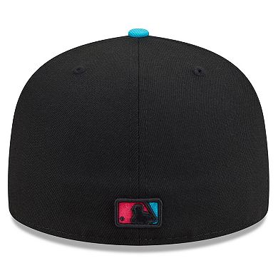 Men's New Era Black/Pink Miami Marlins 2025 City Connect 59FIFTY Fitted Hat