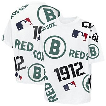Youth Outerstuff White Boston Red Sox Circus Catch T-Shirt
