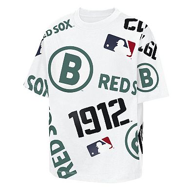 Youth Outerstuff White Boston Red Sox Circus Catch T-Shirt