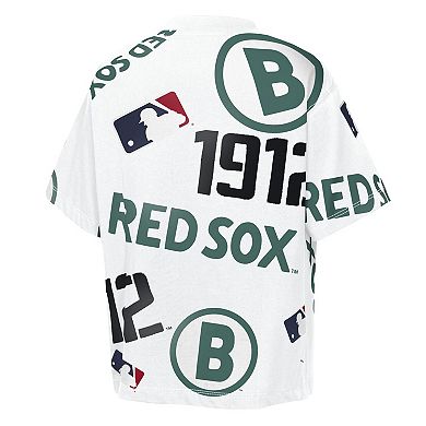 Youth Outerstuff White Boston Red Sox Circus Catch T-Shirt