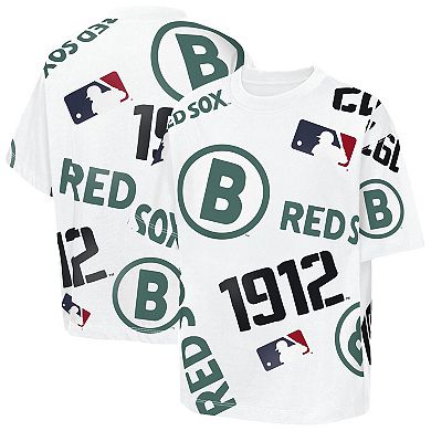 Youth Outerstuff White Boston Red Sox Circus Catch T-Shirt