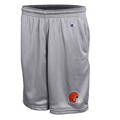 Men's Champion Gray Cleveland Browns Classic Mesh Shorts