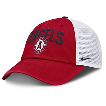 Men's Nike Red Los Angeles Angels Primetime Club Adjustable Trucker Hat