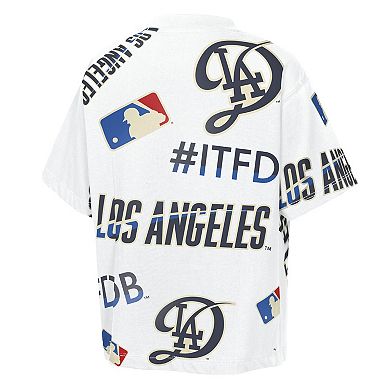 Youth Outerstuff White Los Angeles Dodgers Circus Catch T-Shirt