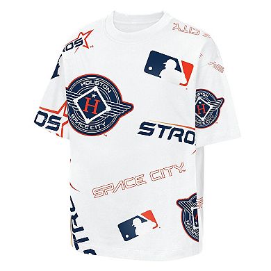 Youth Outerstuff White Houston Astros Circus Catch T-Shirt