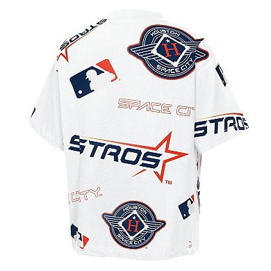 Youth Outerstuff White Houston Astros Circus Catch T-Shirt
