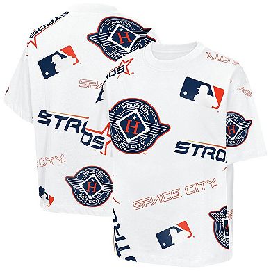 Youth Outerstuff White Houston Astros Circus Catch T-Shirt