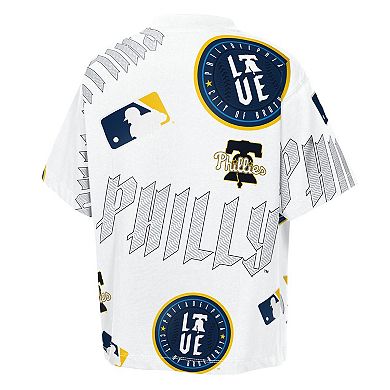 Youth Outerstuff White Philadelphia Phillies Circus Catch T-Shirt