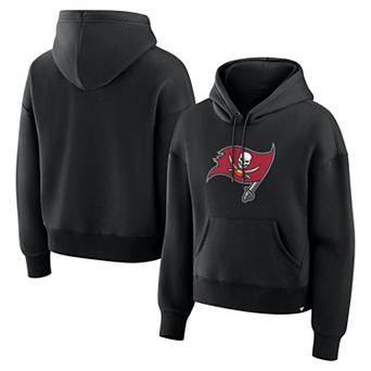 Women's Fanatics Black Tampa Bay Buccaneers Relaxed High Hip Essential Legacy Hoodie