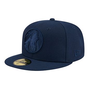 Men's New Era Navy Minnesota Timberwolves Tonal Color Pack 59FIFTY Fitted Hat