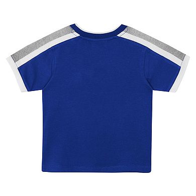 Preschool Outerstuff Royal Los Angeles Dodgers Ground Ball T-Shirt & Shorts Set