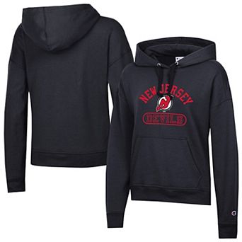 Women's Champion Black New Jersey Devils Arched Pill Box Hoodie