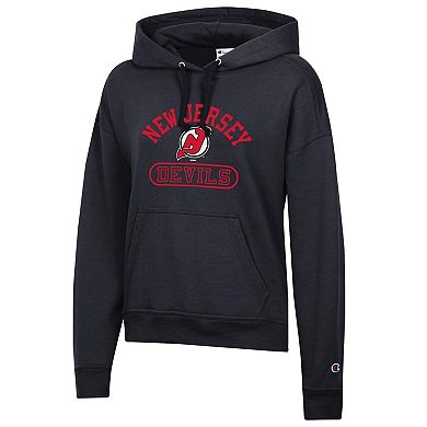 Women's Champion Black New Jersey Devils Arched Pill Box Hoodie
