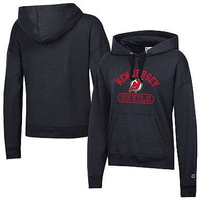 Women's Champion Black New Jersey Devils Arched Pill Box Hoodie