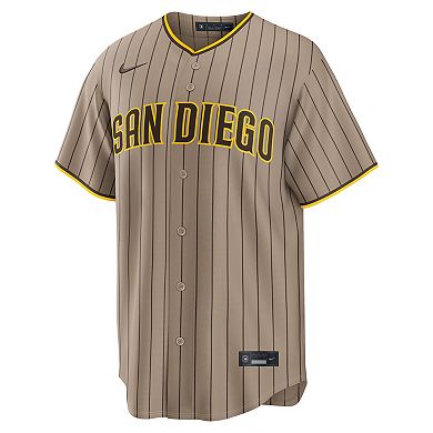 Men's Nike Jackson Merrill Sand San Diego Padres Alternate Replica Jersey