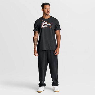Men's Nike Black San Francisco Giants City Connect Wordmark T-Shirt