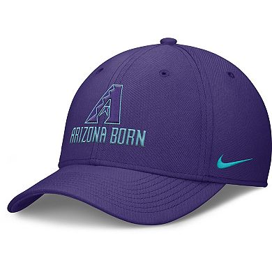 Men's Nike Purple Arizona Diamondbacks 2025 City Connect Rise Swoosh Performance Flex Hat