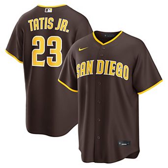 Men's Nike Fernando Tatis Jr. Brown San Diego Padres Road Replica Jersey