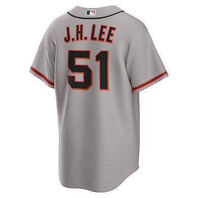 Men's Nike Jung Hoo Lee Gray San Francisco Giants Road Replica Jersey