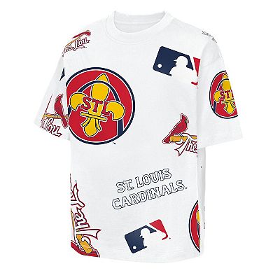 Youth Outerstuff White St. Louis Cardinals Circus Catch T-Shirt