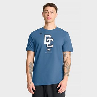 Men's Nike Navy Washington Nationals City Connect Large Logo T-Shirt