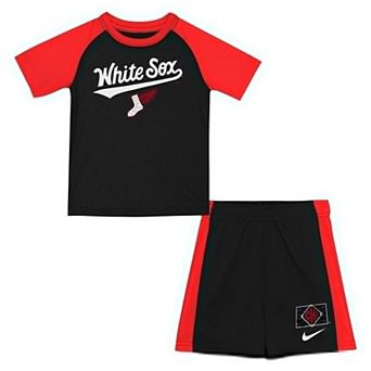 Preschool Nike Black/Red Chicago White Sox 2025 City Connect T-Shirt & Short Set