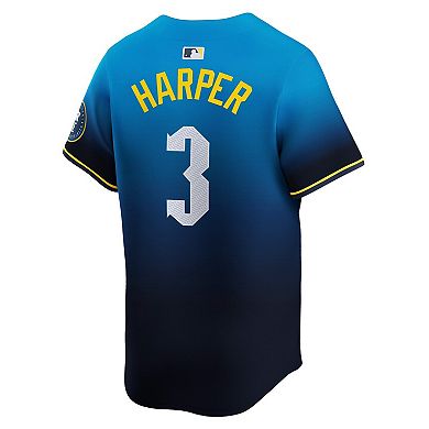 Men's Nike Bryce Harper Blue Philadelphia Phillies City Connect Limited Jersey