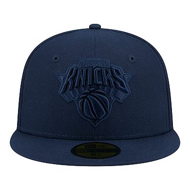 Men's New Era Navy New York Knicks Tonal Color Pack 59FIFTY Fitted Hat