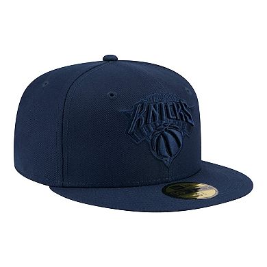 Men's New Era Navy New York Knicks Tonal Color Pack 59FIFTY Fitted Hat
